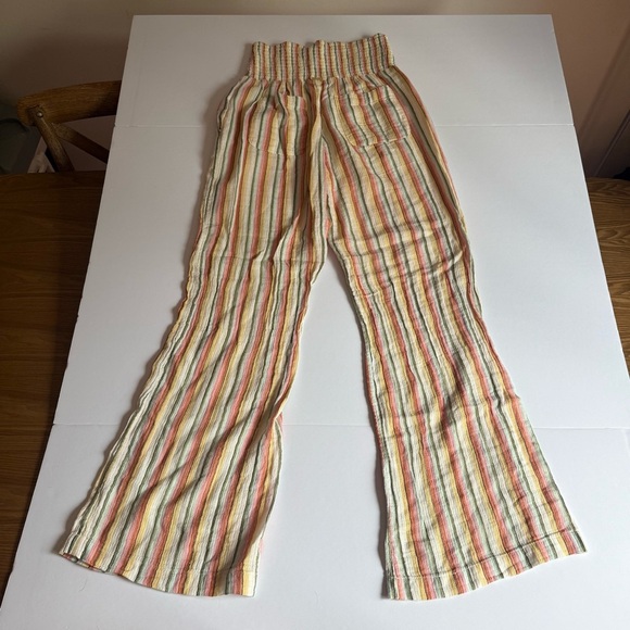 BILLABONG New Waves 2 Cotton Pants Size Large Stripped Tan - Picture 9 of 9